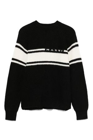 maglione in lana nero MARNI KIDS | M01210M00T00M900